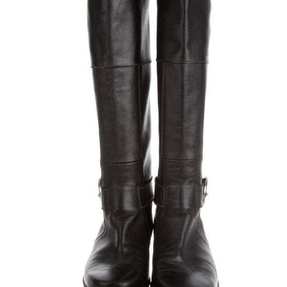TOD’S - Leather Riding Boots - Picture 2 of 7